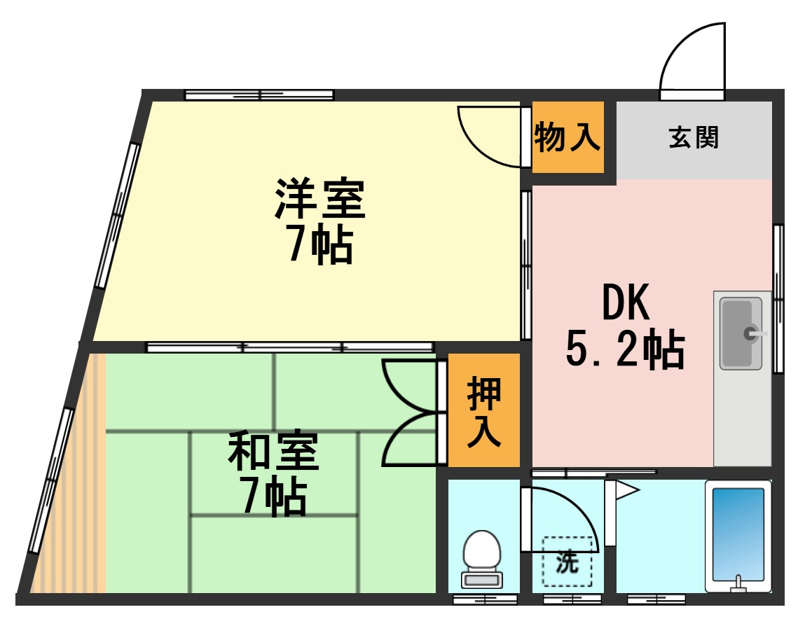 okudaマンション の間取り