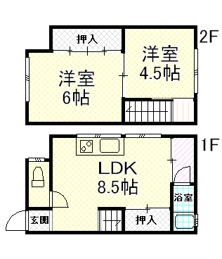 【間取り】 | 北野テラスハウス（南端）