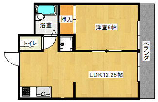 【間取り】 | メゾン・リトルウッズA棟