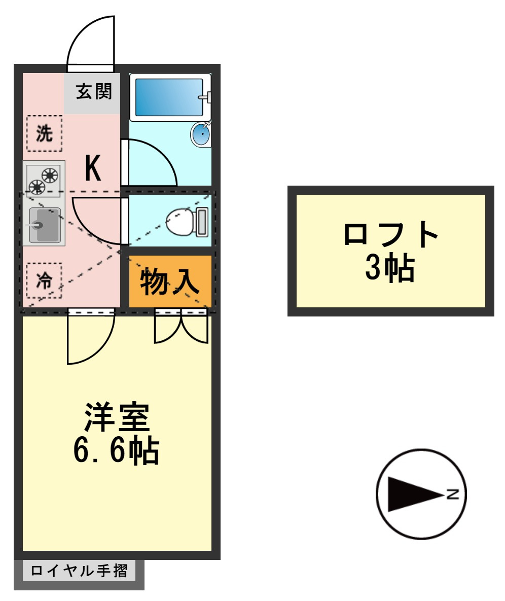 アプローズＢの間取り