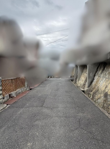 神戸市垂水区西舞子９丁目　中古戸建の前面道路含む現地写真