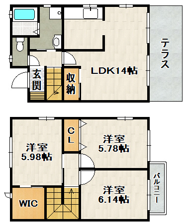 アザミテラスの間取り