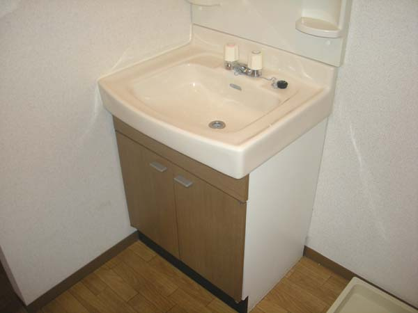 泉大津市助松町１丁目のハイツの洗面所|コンパクトで使いやすい洗面所