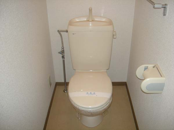 泉大津市助松町１丁目のハイツのトイレ|落ち着いた色調のトイレです