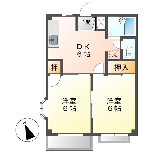 エーデルハイムエビスの間取り