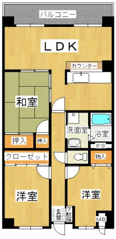 リバーコートの間取り
