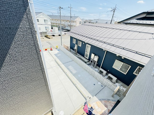 我孫子市柴崎台３丁目新築戸建【我孫子第三小学校：4分】の展望|バルコニーより道路側眺望