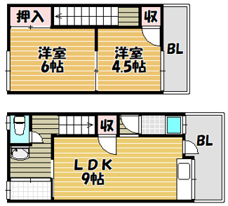【間取り】 | 倉橋貸家