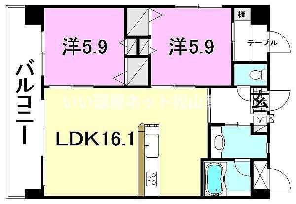 【間取り】 | ウィステリアⅡ