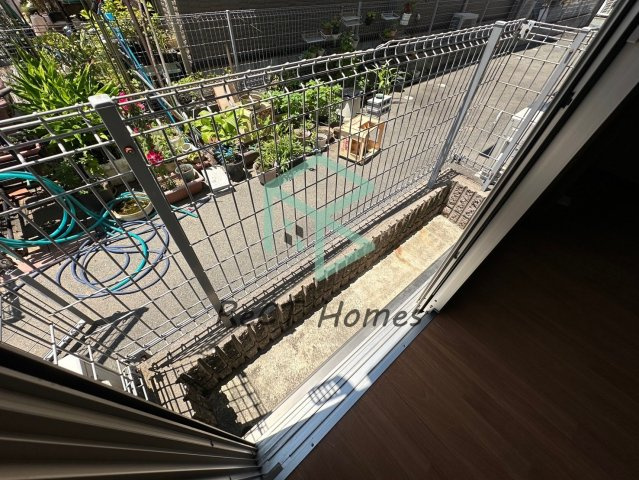 姫路市北条永良町のハイツの庭