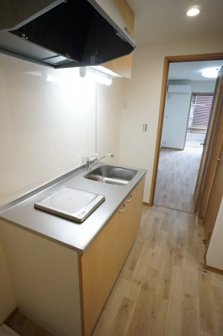 ヴィライグレットのキッチン|一口ＩＨのキッチンは収納も多め