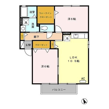 カサ・ベルデ　　刈谷市の賃貸ならクラスホーム刈谷店の間取り
