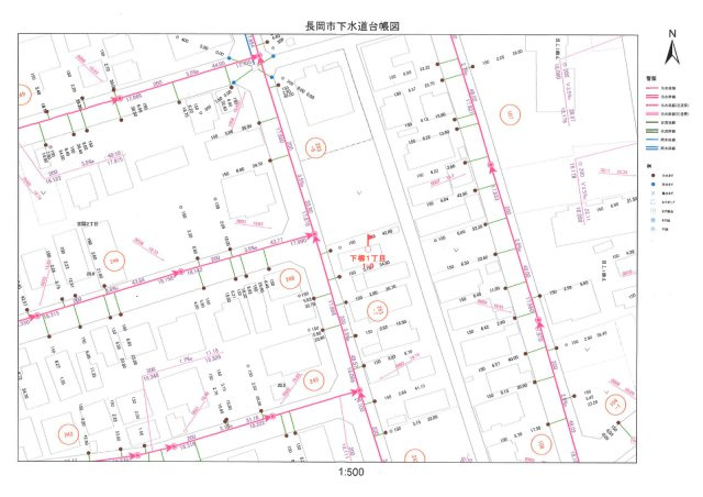 長岡市下柳１丁目中古戸建の地図