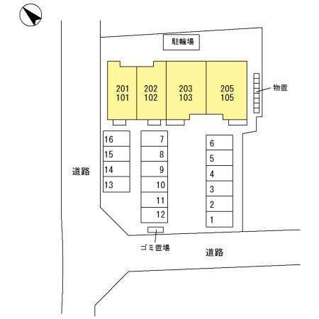 セジュールハナミズキの区画図