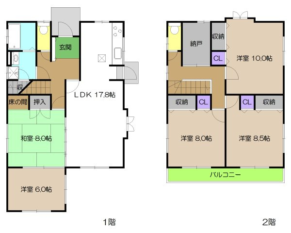 【間取り】 | 中古一戸建　高知市長浜