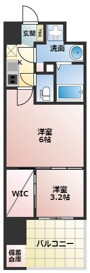 セレニテ江坂ルフレの間取り