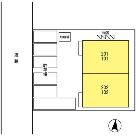 サウスクリスタルⅡの区画図