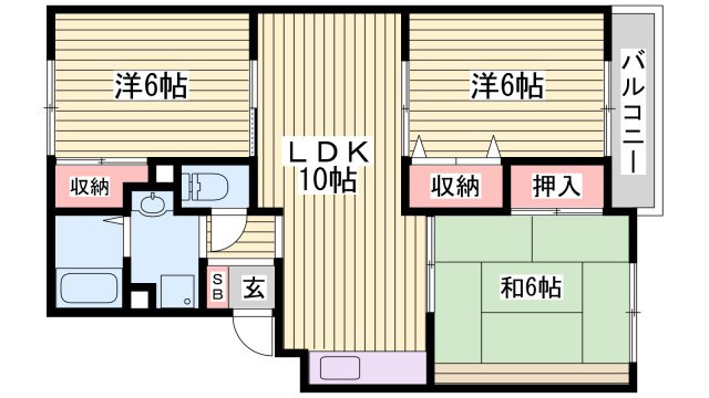 ヴァンベールCASAの間取り