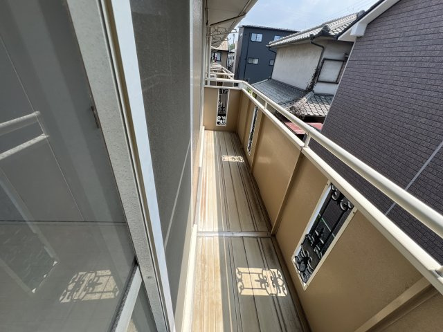 エルハイツイイダのバルコニー