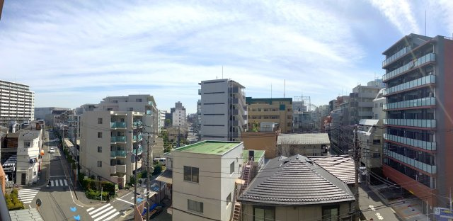 グランイーグル川崎Ⅴ　（川崎区榎町）の展望|前面に高い建物がないため眺望良好