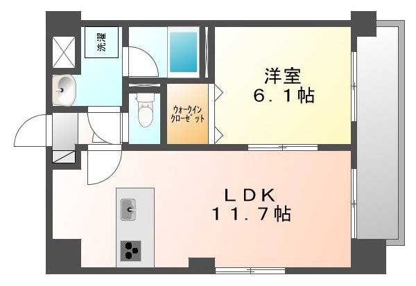 エルベ瓦町の間取り