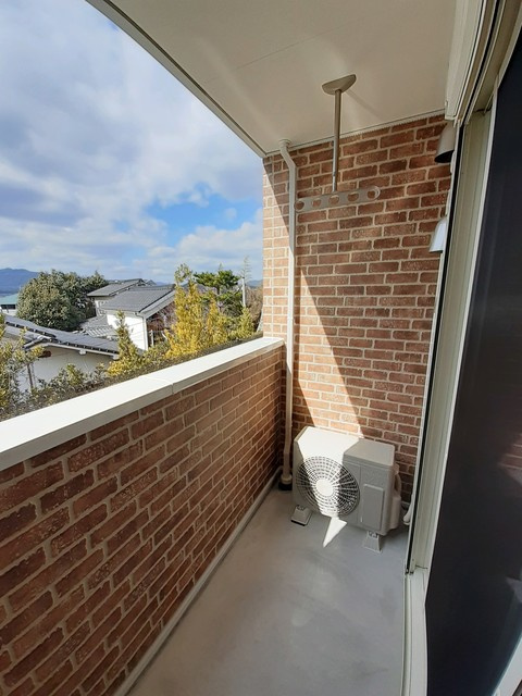 シャトードゥポポラのバルコニー