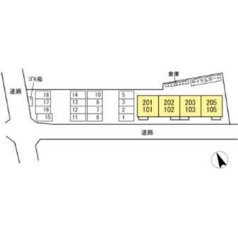 メゾン・アンソレイユの区画図