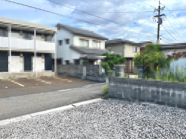 敦賀市松葉町55坪売地の前面道路含む現地写真