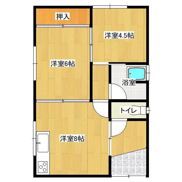 千葉アパートの間取り