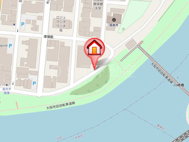 シエリアタワー大阪天満橋の地図
