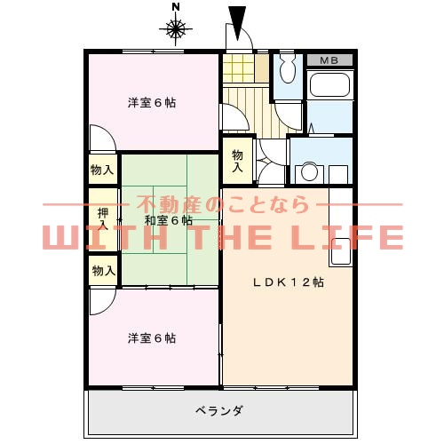 エテルナ・エーカーズ【10,000円キャッシュバック対象物件】の間取り|間取り図です