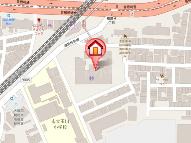 大阪福島タワー（OSAKA福島タワー）の地図