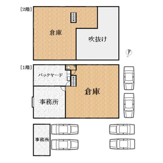 【間取り】 | おゆみ野中央8丁目貸店舗(事務所・倉庫付)