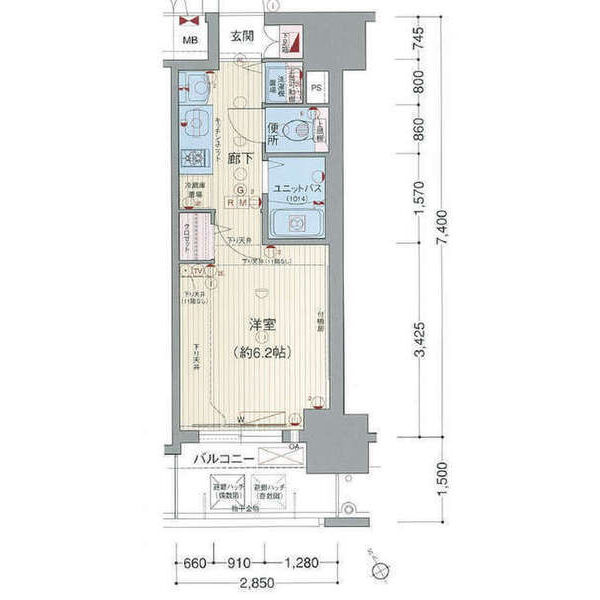 プレサンス鶴舞公園WESTの間取り