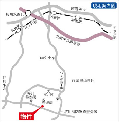 【地図】 | 真壁飯塚テナント