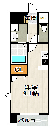 ONLYONE川西中央Ⅰの間取り