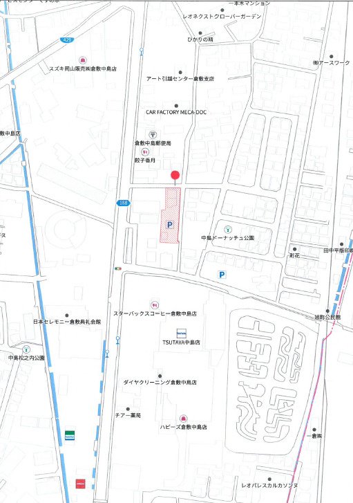 倉敷市中島事業用借地の地図