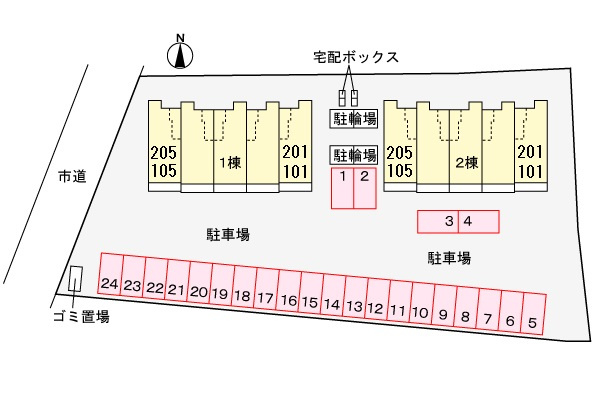 リオンリゾートⅧの区画図
