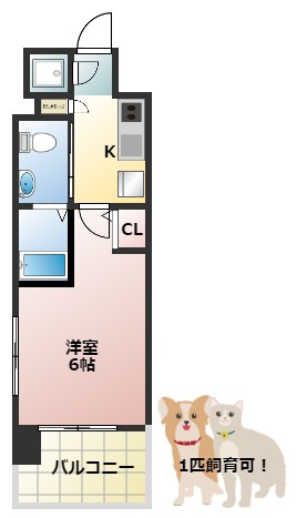 エスリード京橋ノースプレイスの間取り