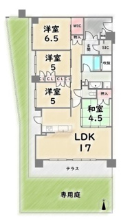 【間取り】 | ル・パルトネール京都御屋敷町