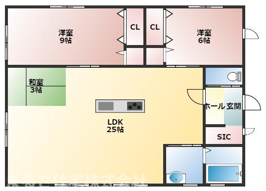 第15中西町モデルの間取り