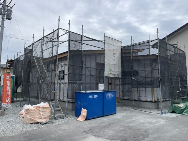 天童市小関建売住宅【平屋】の外観|現在建築中！早期予約受付中！