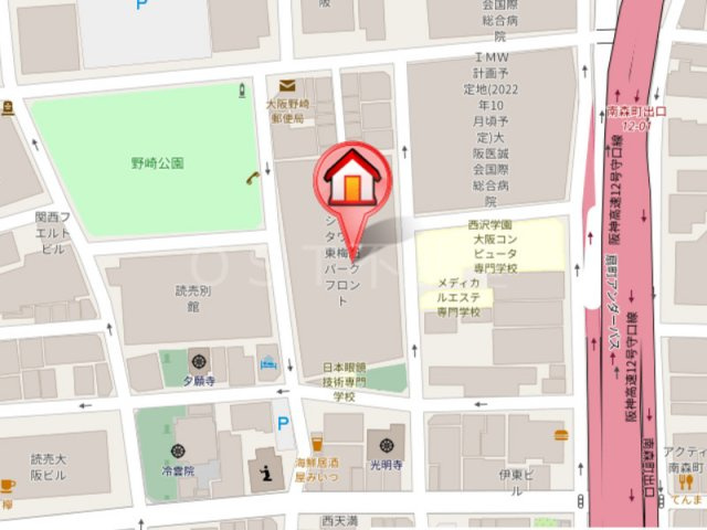 シティタワー東梅田パークフロントの地図