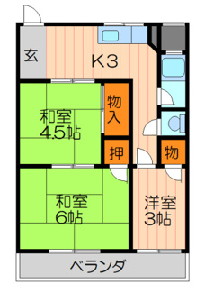 【間取り】 | オレンジマンション
