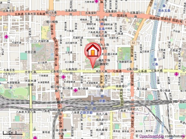 ファーストコート七条烏丸の地図