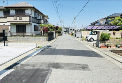 【前面道路含む現地写真】 | MIRASUMO天白区一つ山119②全2棟＜新築一戸建て仲介手数料無料＞ | 前面道路含む現地写真です