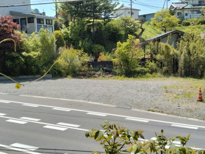 【外観】 | 茅野市玉川 売地③ | 全面道路から見た外観