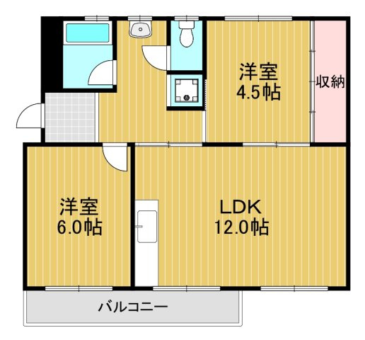 公団狭山住宅16号棟の間取り