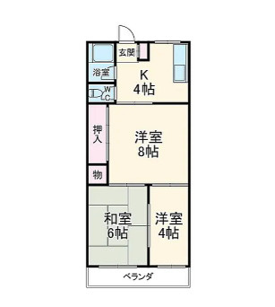 名古屋市北区清水３丁目の一棟マンションの間取り