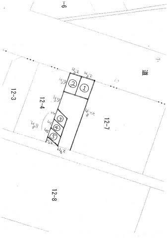島田一丁目　月極駐車場の区画図